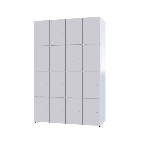 Modulární kovová skříňka s HPL - Combo 4 úrovně